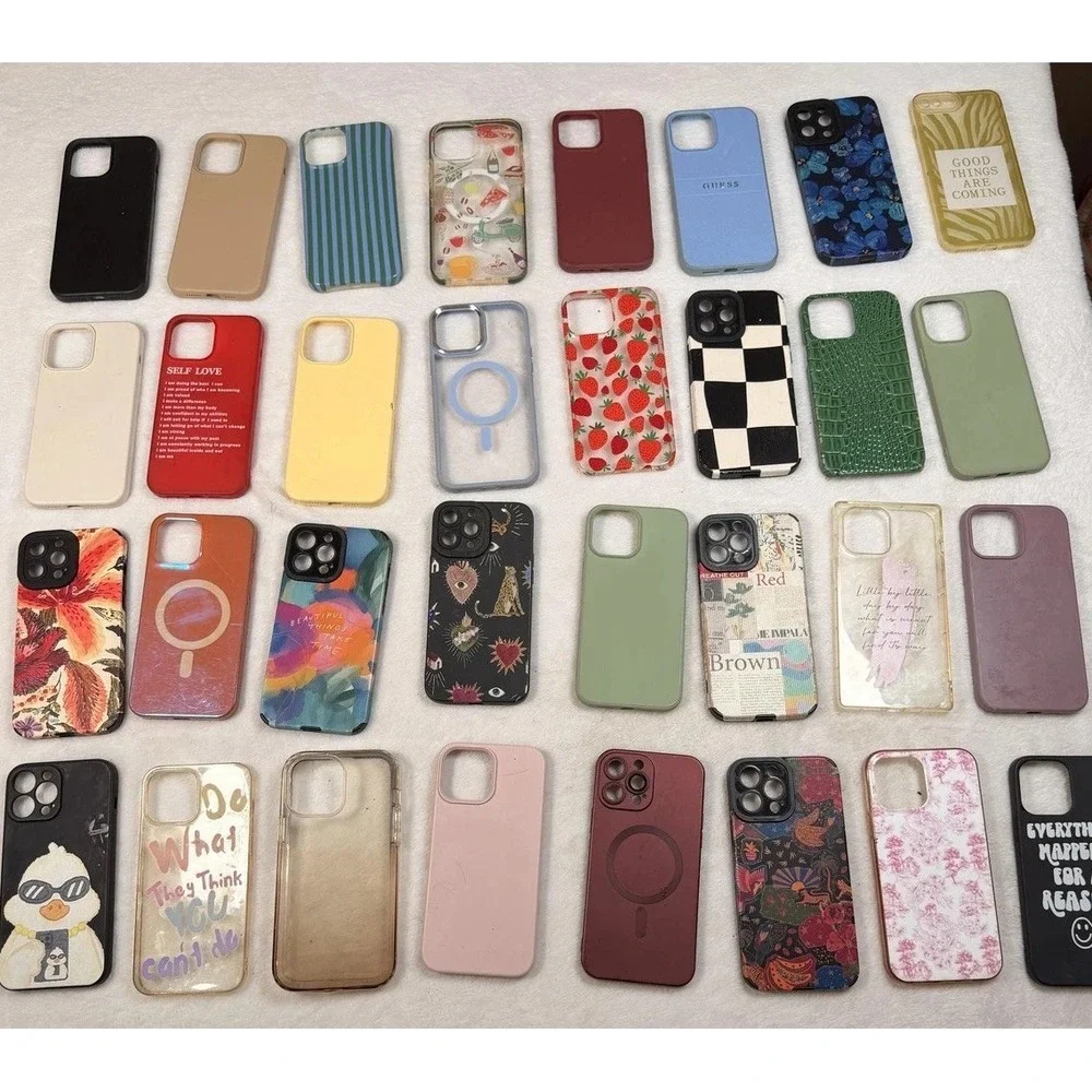 13ProMax IPhone Case Lot 32x For Apple Plastic Multicolor Fitted Covers